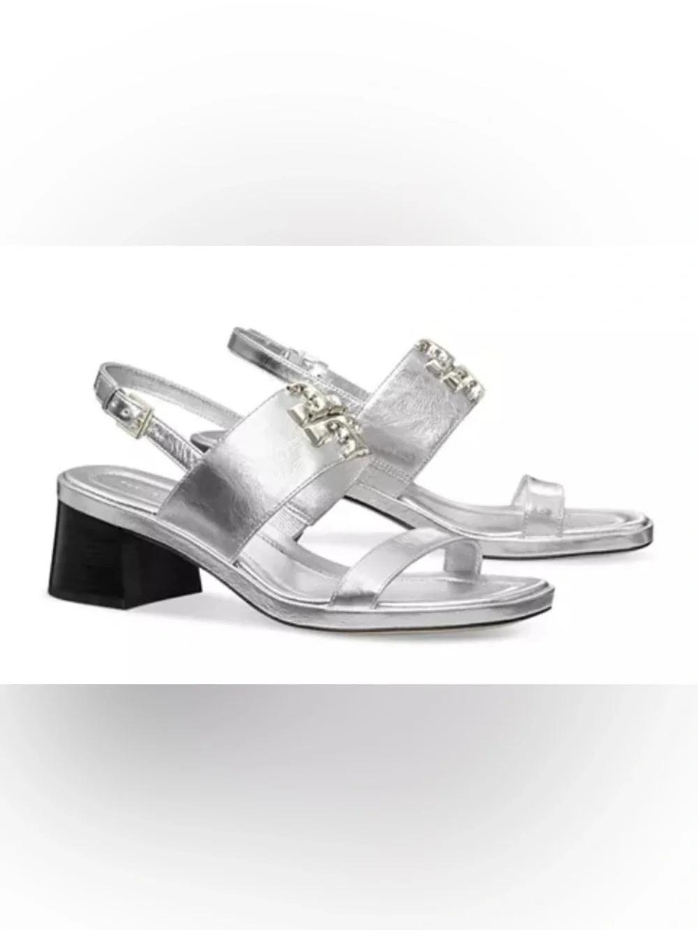 Eleanor Strappy Slingback Mid Heel Sandals